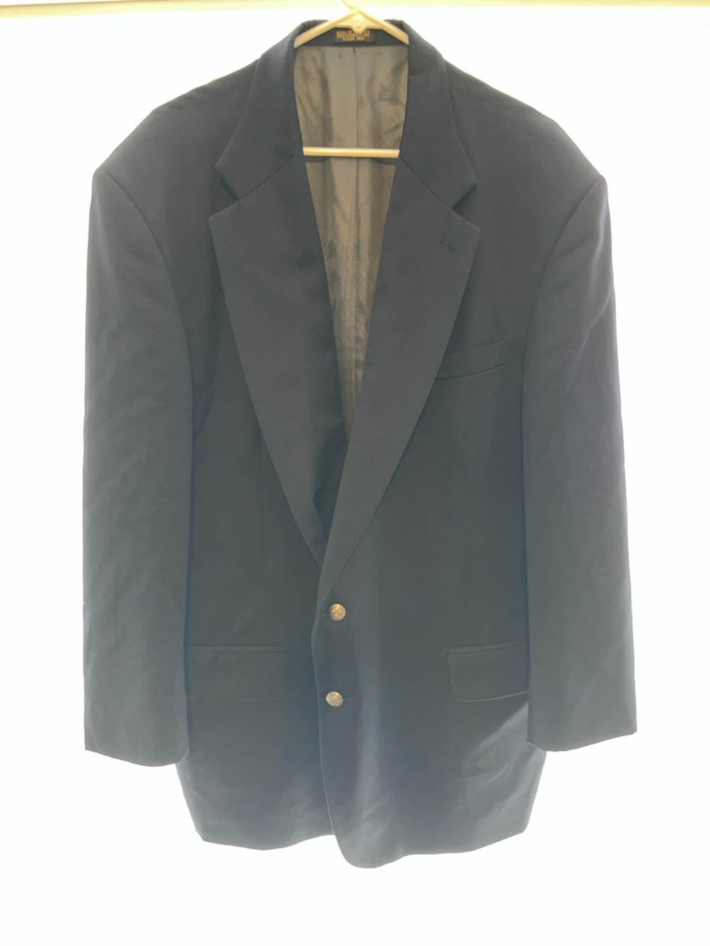 Oscar de la Renta Men's Navy Two-Button Suit Coat